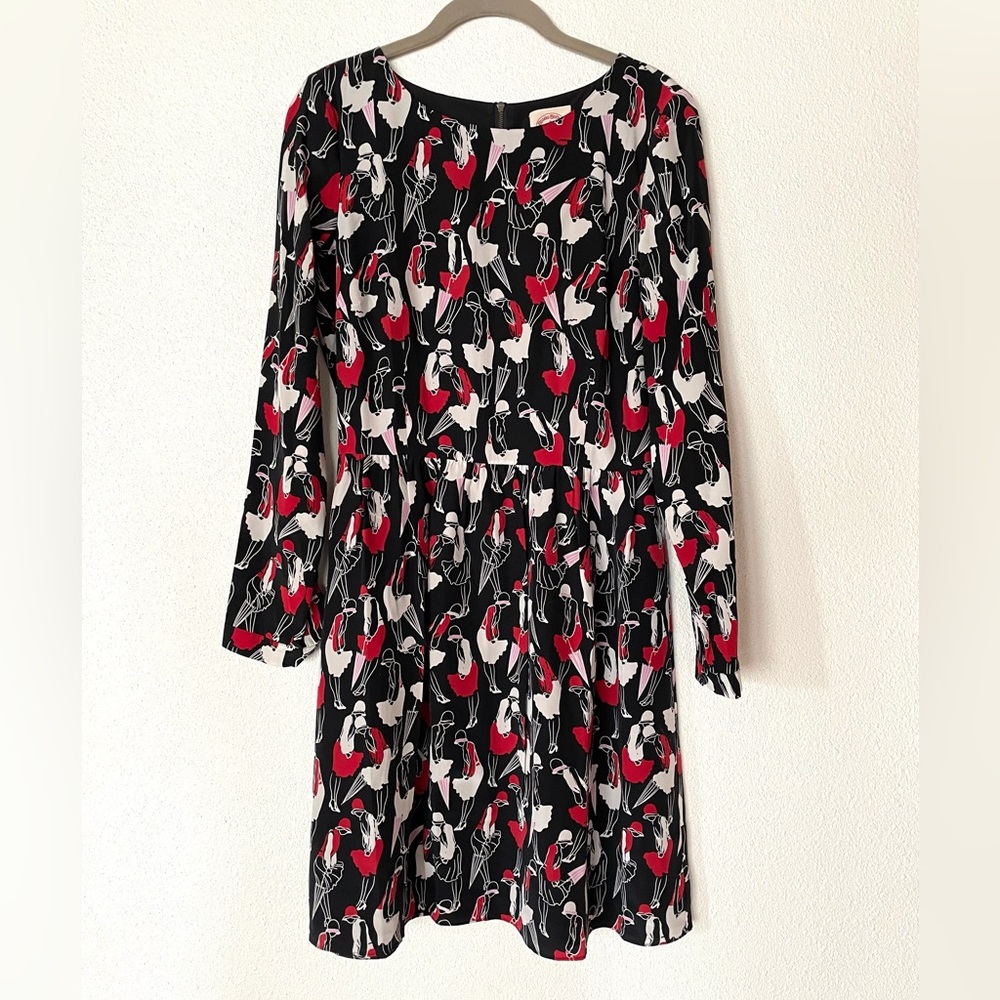 Brooks Brothers Red Fleece flapper print dress, size 4